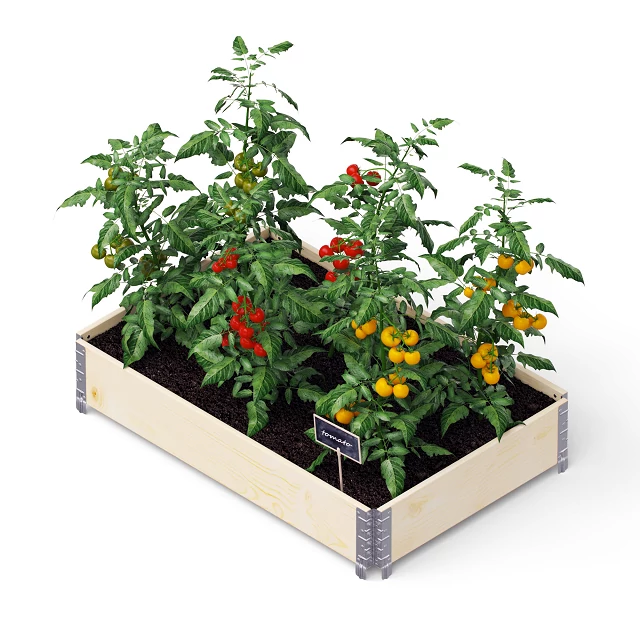 Upyard magaságyás PROF 80*60*19,5cm (natur fa)